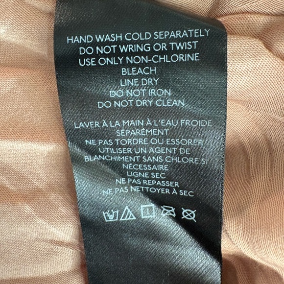 Anthropologie Black and Blush One-Shoulder Tulle Dress - Picture 11 of 11